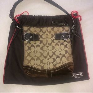 Coach brown, hobo bag